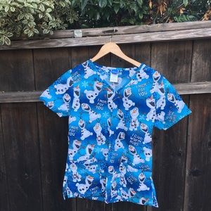 Disney Olaf Scrub Shirt